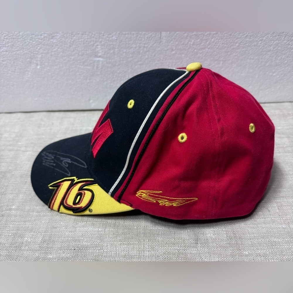 Nascar Black and Red  Cap Roush Fenway Racing 3M #16 - Picture 3 of 10